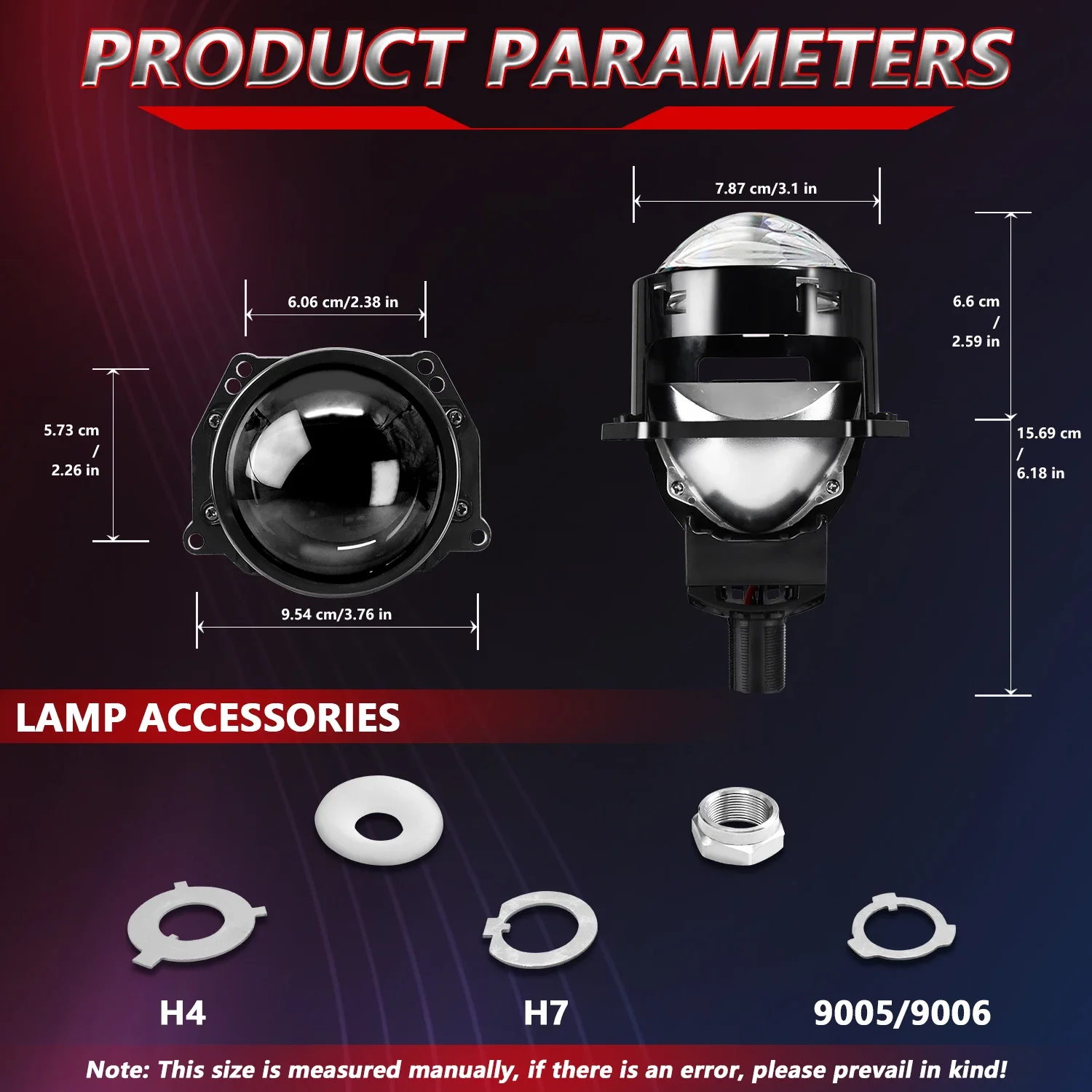 EAGLEVISION 3-calowy reflektor bi projektora samochodowy 240W LED Mile Lighthouse do samochodowego reflektora diodowego Akcesoria samochodowe