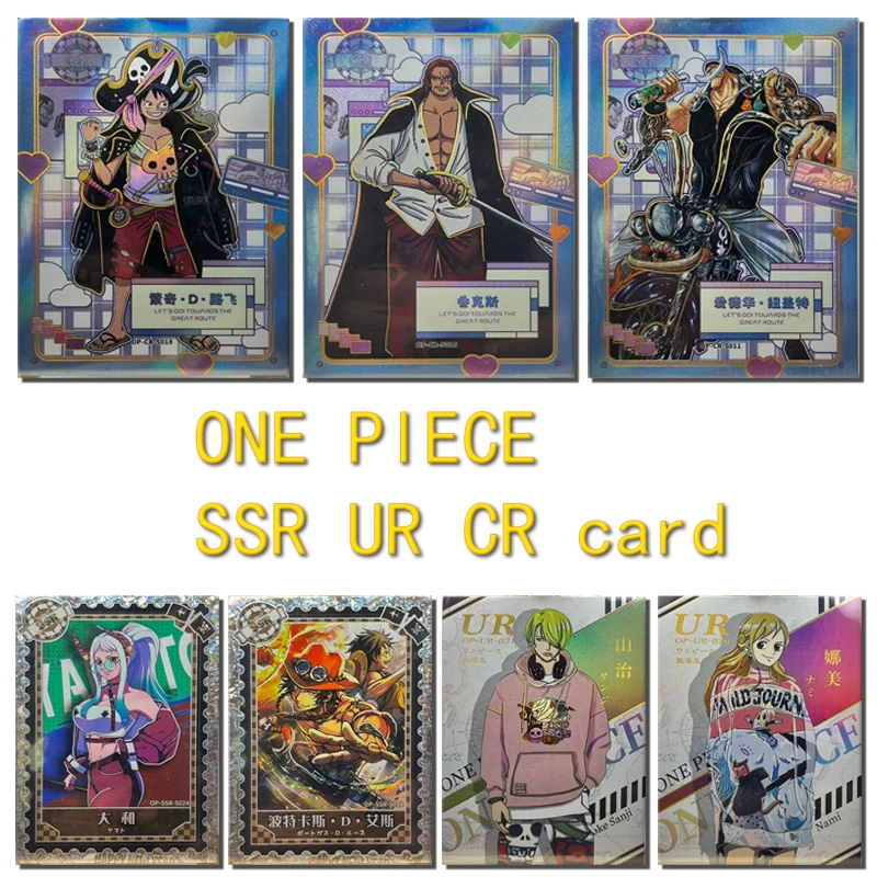 

One Piece Ssr Ur Cr Card Luffy Nami Portgas D Ace Roronoa Zoro Tony Tony Chopper Children's Toys Game Collection Birthday Gifts