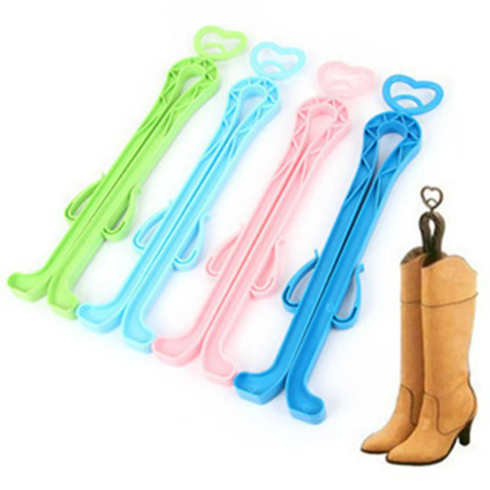 Plastic Solid Organized Home Shoe Shop Insert Plastic Supporting 35cm Long Practical Boot Shaper Color Sent In Random