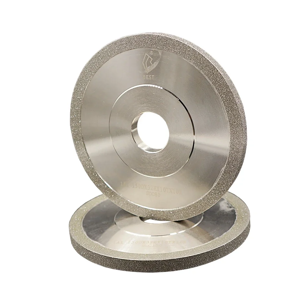 เส้นผ่านศูนย์กลาง 100 มม.เพชรบดล้อเซรามิคทังสเตนเครื่องตัดเหล็กพิเศษ Sharpening เครื่องมือโลหะผสม Parallel Emery ล้อ