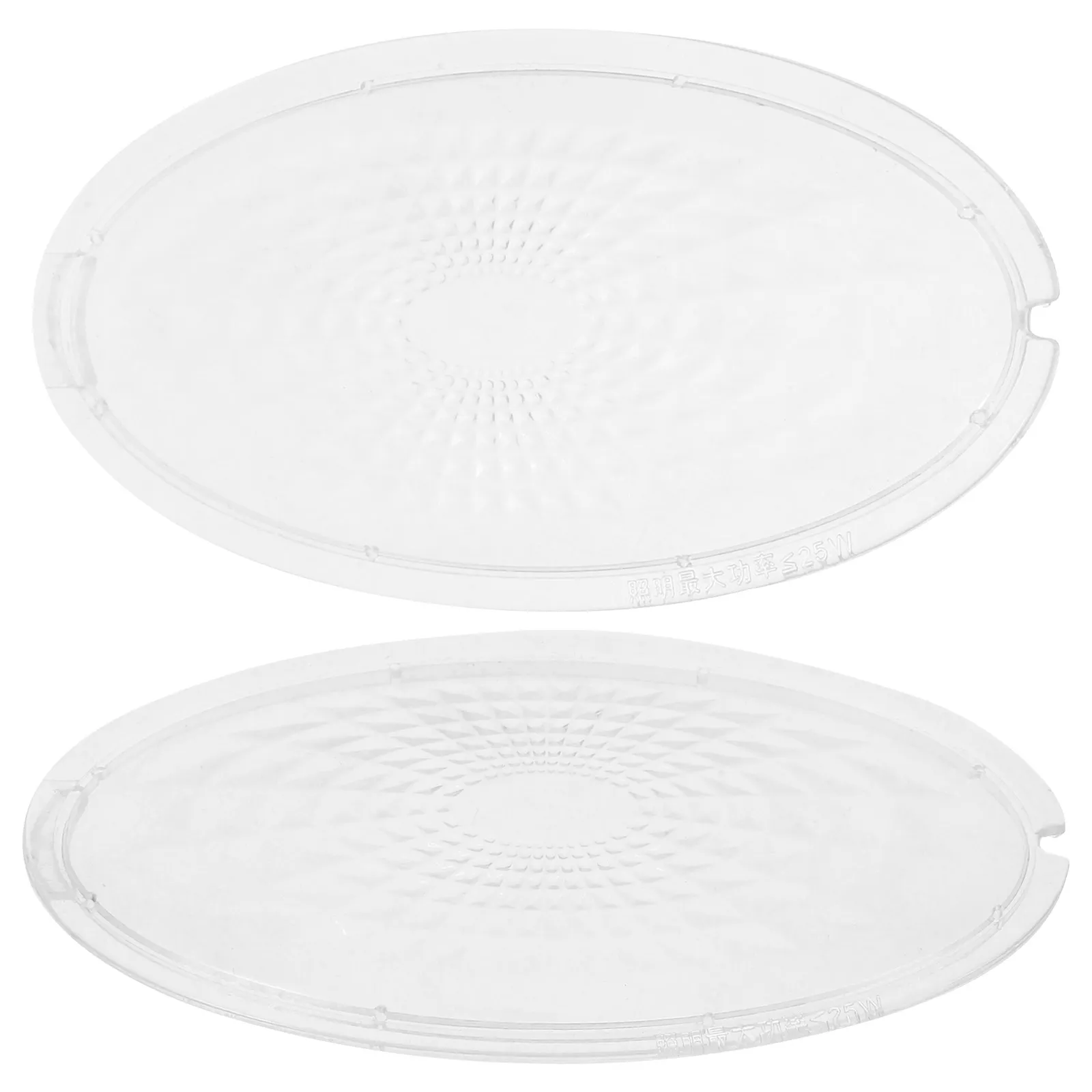 1Pair Clear Range Hood Lampshade Replacement Transparent Light Lens Cover Kitchen Hood Accessory Indoor Cooker