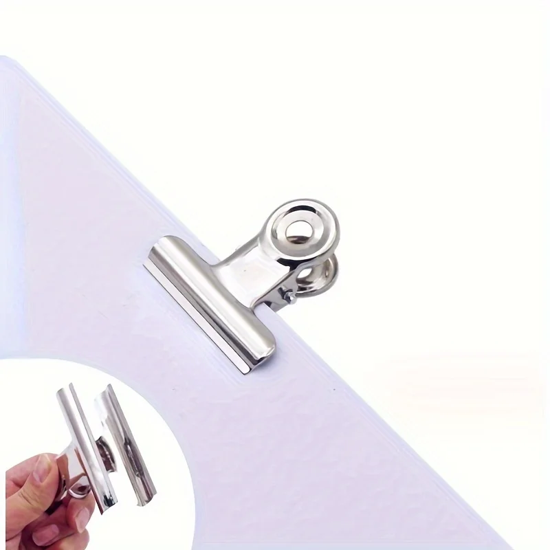 Clips à puces en acier inoxydable, 6 pièces, Clips pour sacs, Clips alimentaires, classeur de fichiers, pour photos, Photos, cuisine à domicile, fournitures scolaires et de bureau