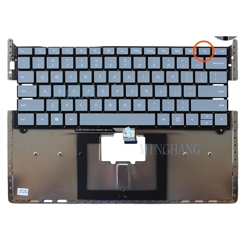 

M New for US Keyboard Microsoft Surface Laptop 1 2 1769 1782 Gray 13.5' light gray