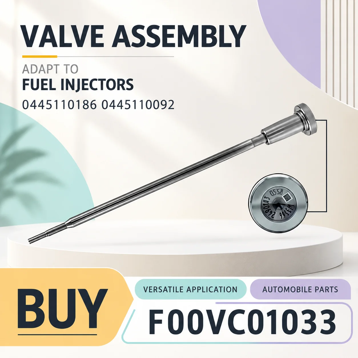 New Valve Component F00VC01033 FOR Diesel Injectors 0445110306 0445110185 0445110283 0445110762,Injection Service Part.LI2130