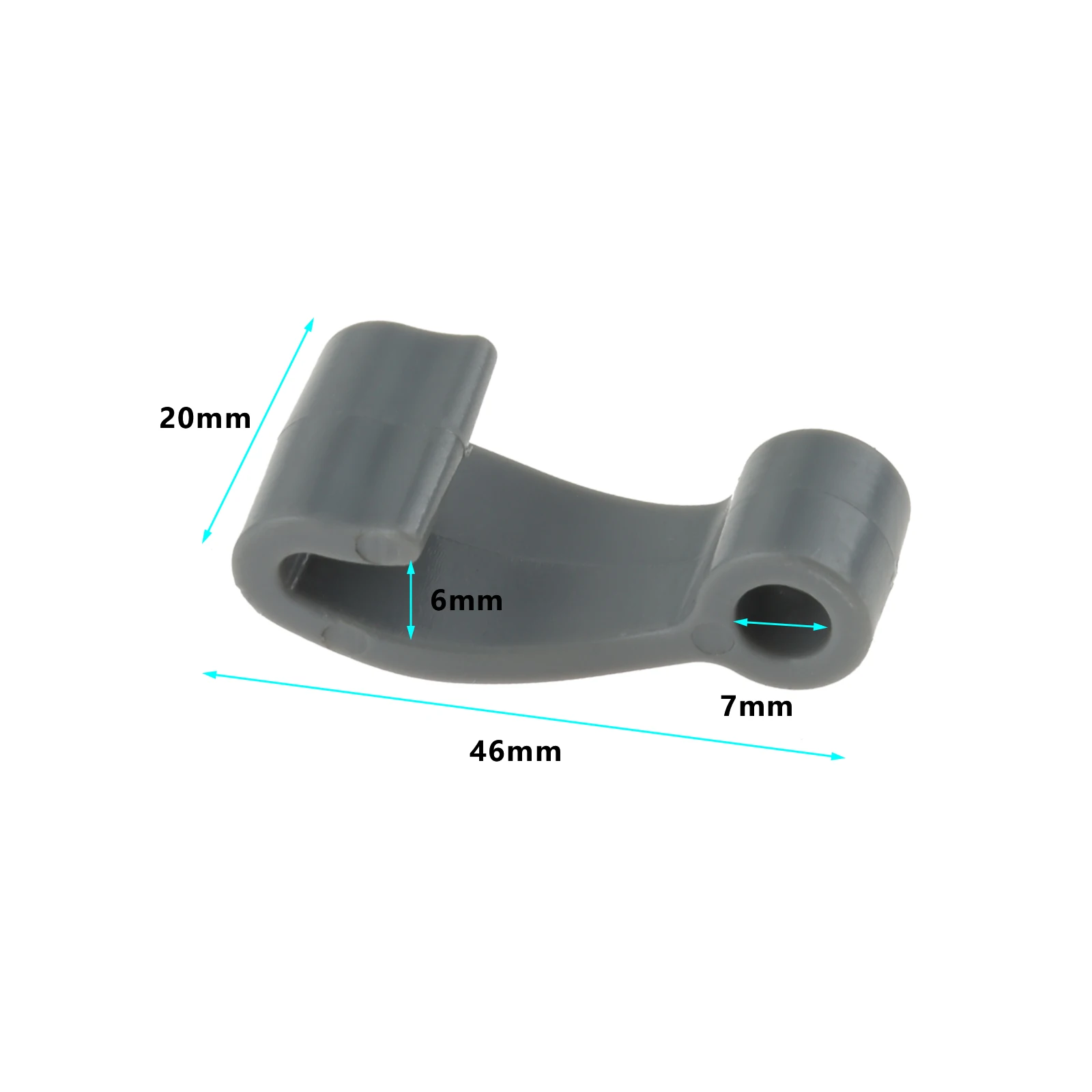 46*20mm Multifunction PVC Snap Fasten Rope Hooks Clip for Inflatable Boats Fishing Rafts Car Marine Boat Cover Kayak Accessories
