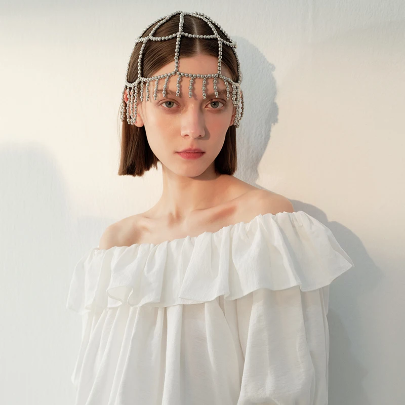 New Retro European and American Hollow Exquisite Headgear Temperament Niche Light Luxury High-end Fringed Hair Accessories