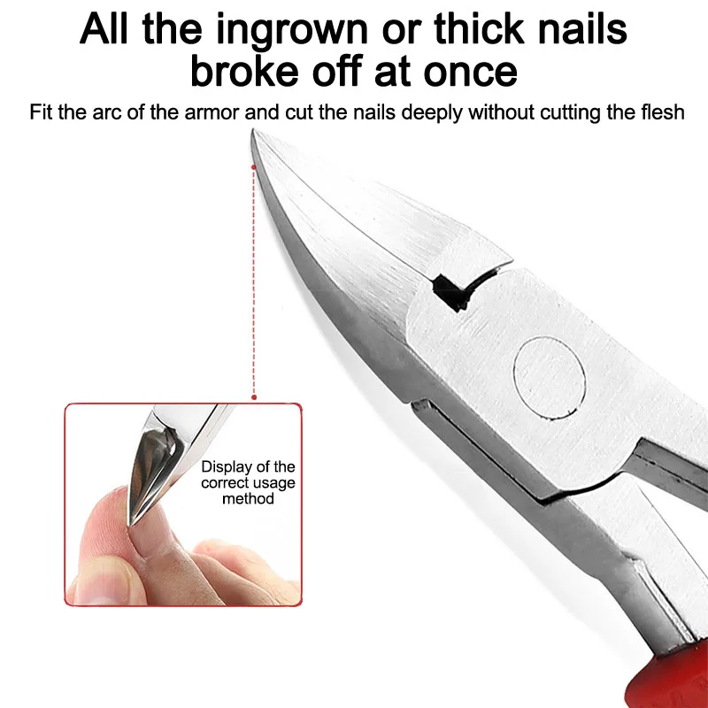 New 1/13pcs Professional Nail Clipper Nail Cutter Kit Set Nail Scissors Pedicure Tool Manicure Knife Dead Skin Scissors ZJJ08 view 5