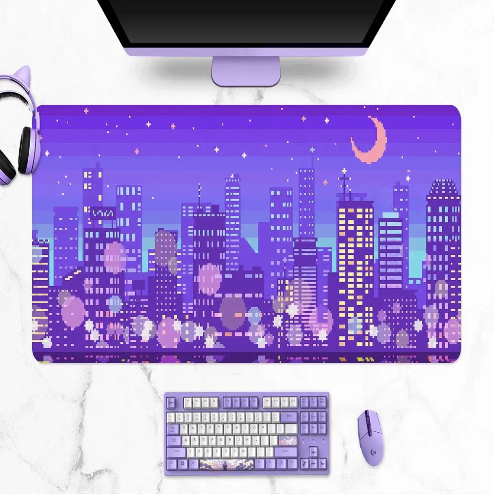 

Japan Art XXL Gaming Mouse Pad 900x400 Deskpad Big Fashion Laptop Notebook Desk Mat Large Neon City Mousepad Gamer