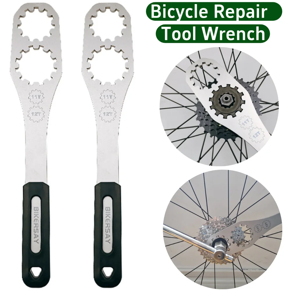 

Bicycle Cassette Flywheel Removal Tool Stainless Steel Flywheel Fixed Wrench 11T/12T Bicycle Wrench Bike Maintenance Accessories