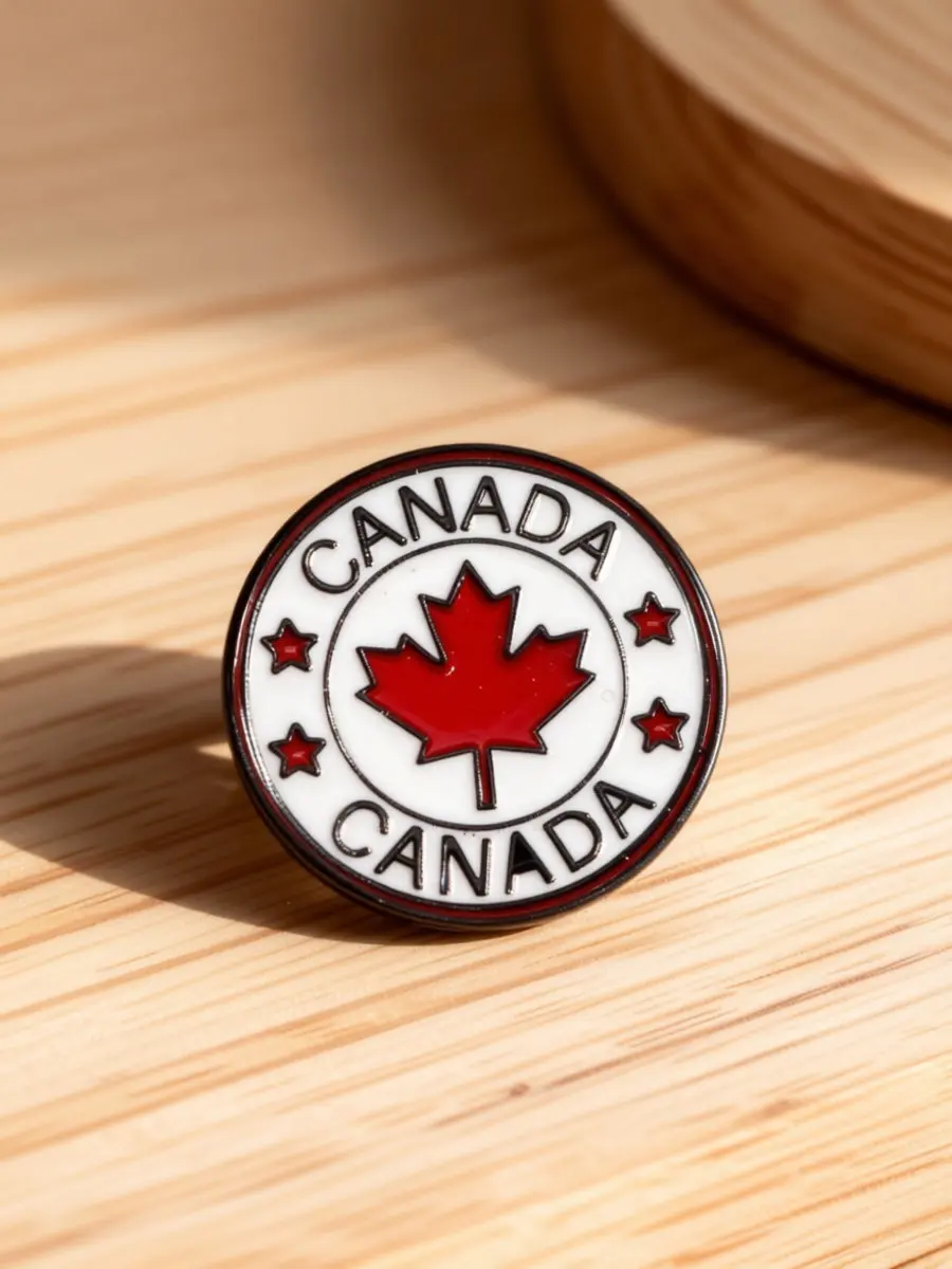 4Pcs Maple Leaf Lapel Pins Canadian Enamel Brooches Flag Badge Accessories for Jackets Scarves Bags Canada Souvenir