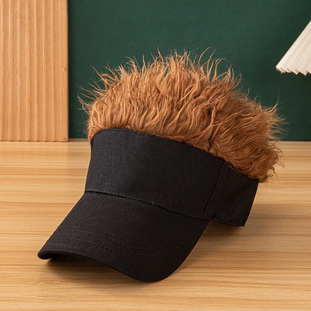 재미 있은 여러 가지 빛깔의 가발 모자 경량 자외선 차단 헤어 피스 야구 모자 펑크 힙합 남자 양산 모자 코스프레