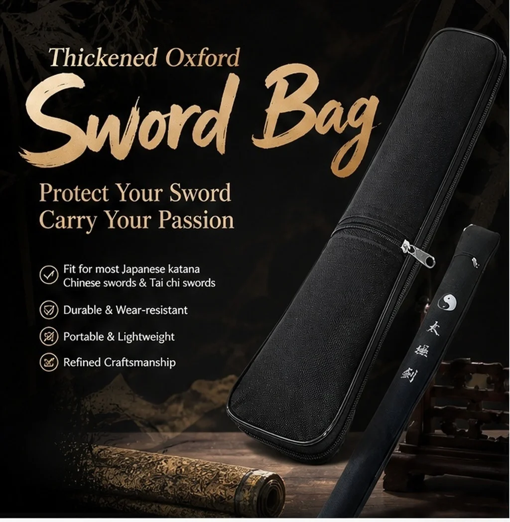 Thicken Oxford Cloth Bag Lightweight Taichi Carrying Case Swords Storage Pouch for Japanese Chinese Katanas Protective