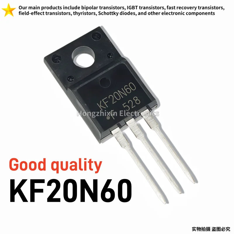 10PCS KF20N60 TO-220F N-Channel Power MOSFET Transistor 600V 20A High Voltage FET For SMPS PFC Inverter Power Supply