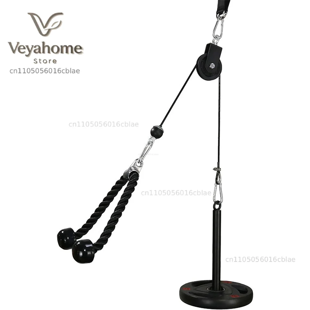 Pull Down and Lift Weight Pulley System Cable Machine Pulley Attachment for Triceps Pull Down, Biceps Curl, Back, Forearm
