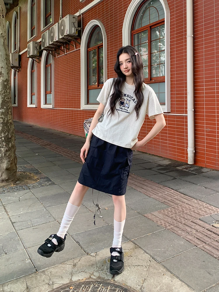 

High Waist Workwear Skirt for Women Summer 2026 New Sle Slimming Midi Skirt ort Skirt f Skirt by Mixd