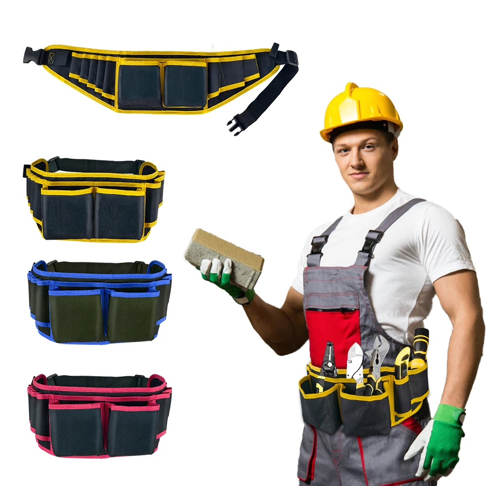 Electrician Waist Tool Belt Bag Waterproof Screwdriver Drill Holder Multifunctional Working Storage Organizer Pouch