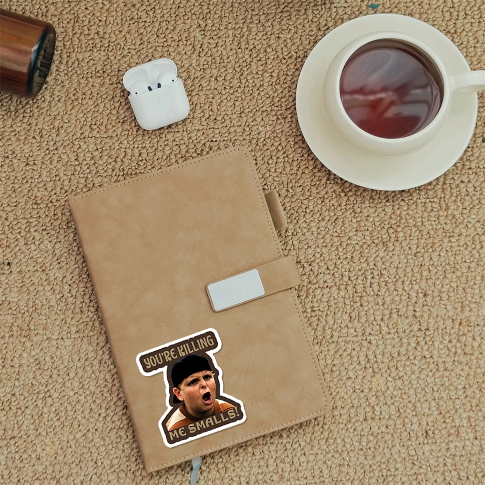 10 Stück Sandlot Smalls Aufkleber Vinyl Lustige Aufkleber für Laptops Autos Koffer Stoßstangen Kühlschränke Fenster Werkzeugkästen Motorräder