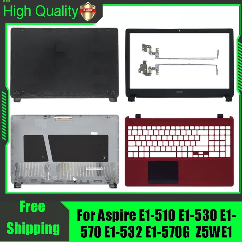 Para acer aspire E1-510 E1-530 E1-570 E1-532 E1-570G E1-572G z5we1 tampa traseira do portátil capa superior moldura frontal apoio para as mãos caso superior