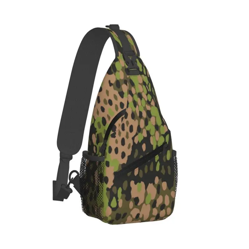 

Custom Germany Camouflage Camo Sling Bags for Men Cool Shoulder Chest Crossbody Backpack Cycling Camping Daypack