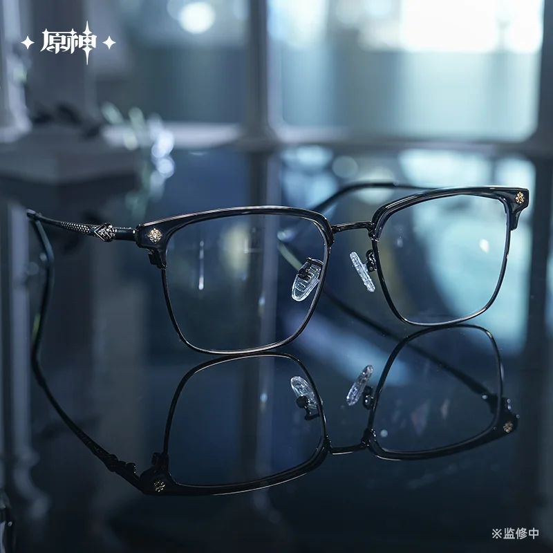 Original Glasses Gift Box Genshin Imapct II Capitano II Dottore Pantalone Glasses Ornament Anime Game Toy Kids Halloween Gifts