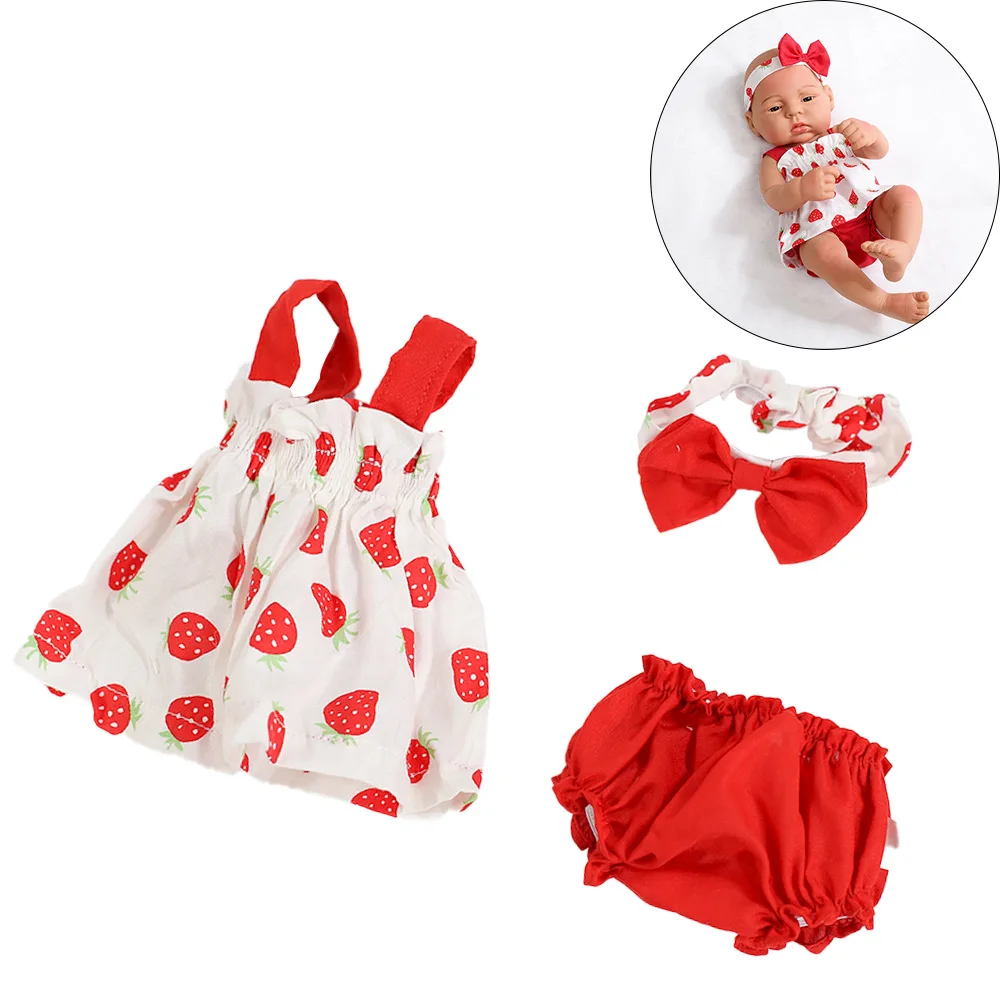 Reborn Puppenkleidung 16 Zoll 40cm Set Body Mütze Puppen Outfit Kleidung Zubehör Geschenk für Kinder zum Anziehen und Spielen Puppenzubehör Mini Puppe – Detail 26