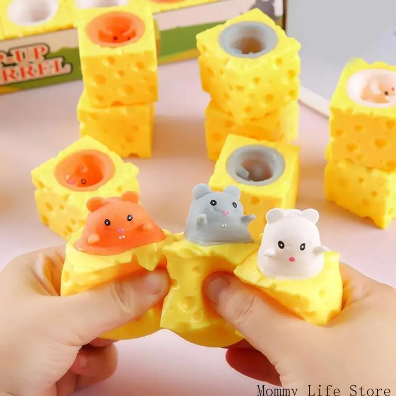 جبنة السيليكون الماوس فأر لعبة الإجهاد الإجهاد القلق الإغاثة.