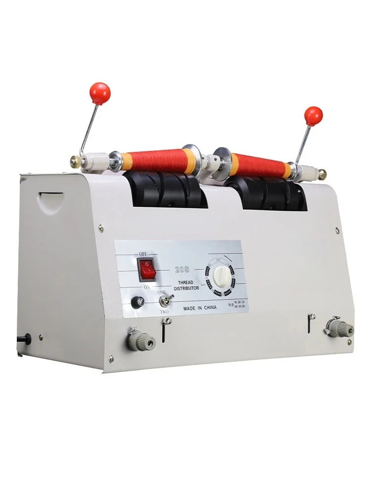 Double-end parting machine, winder, winder, sewing machine for sewing embroidery thread
