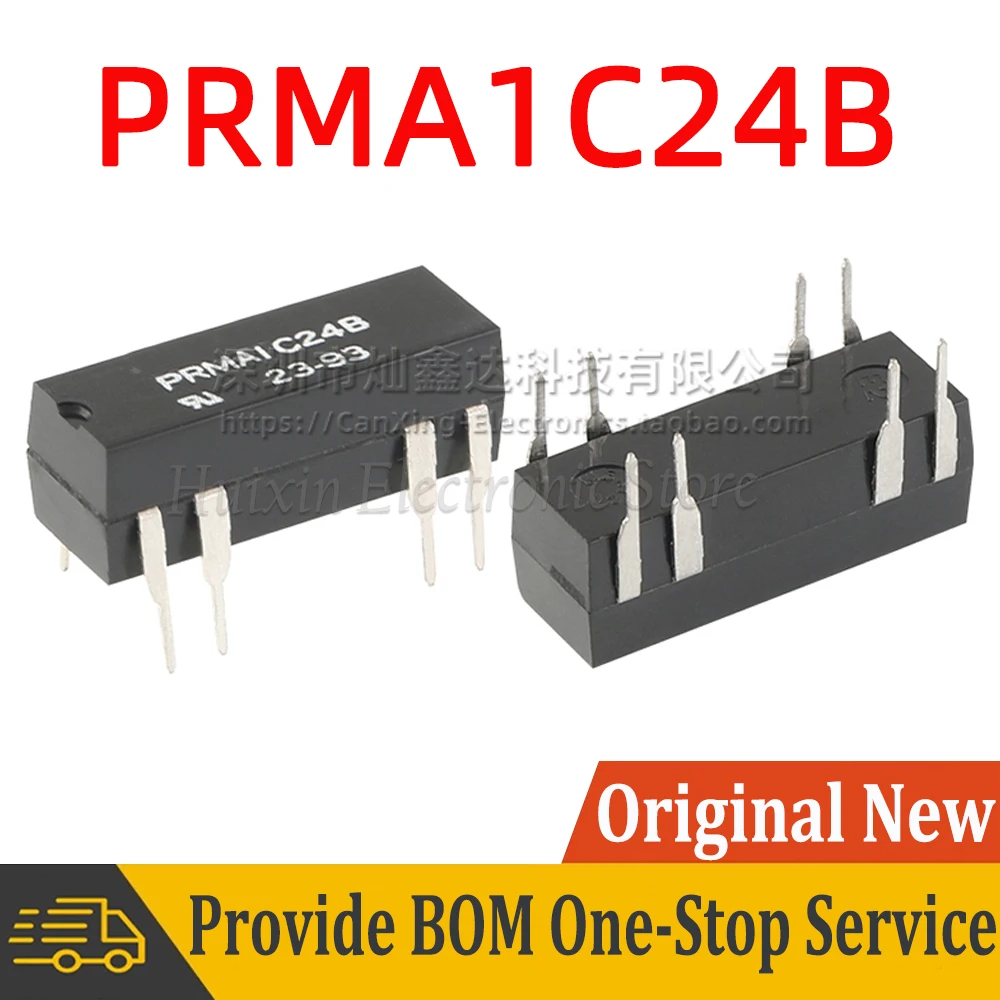 

PRMA1C24B PRMA1C24 DIP8 Dry Reed Relay 24V 1A Normally Open Normally Close Converting Signle Pole Double Throw