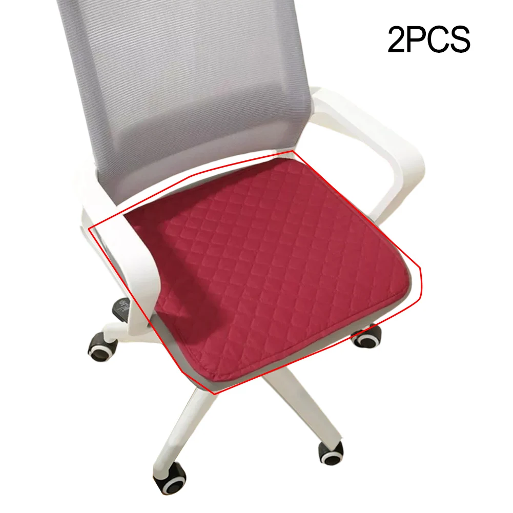 2pcs Chair Seat Pads with Anti-Slip Technology Comfortable Layer for Square Dining Chairs in Various Environments