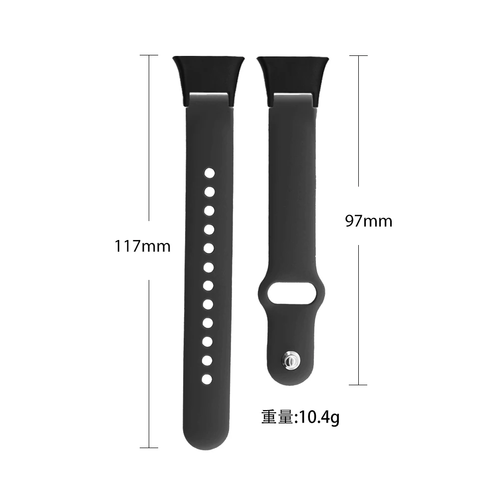 Silicone Strap For Xiaomi Mi Band 7Pro Bracelet Reverse Buckle Quick Release Connector Sport Band Watch Accessories Man Woman