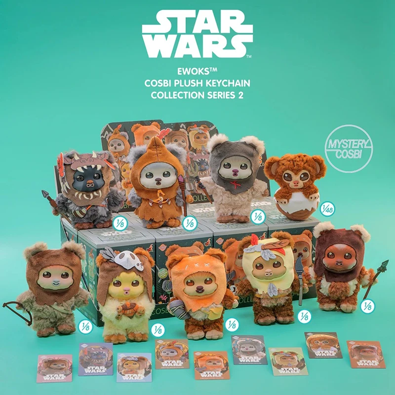 スターウォーズ-イウォークス-コスビ-シリーズ-2rd-ブラインドボックス-ミニフィギュア-コレクタブルトイ-アクションフィギュア-ミステリーボックス-サプライズギフト-友人へのプレゼント