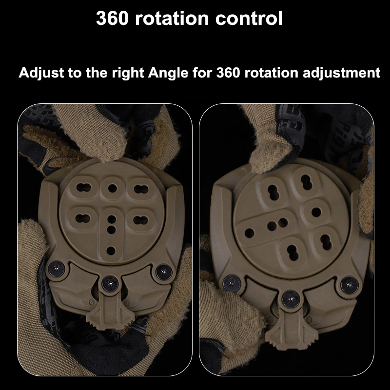 Gun Holster Adapter 360 Degree Revolve Hunting Pistol Base Mounting Modular Airsoft Shooting Holster Accessories