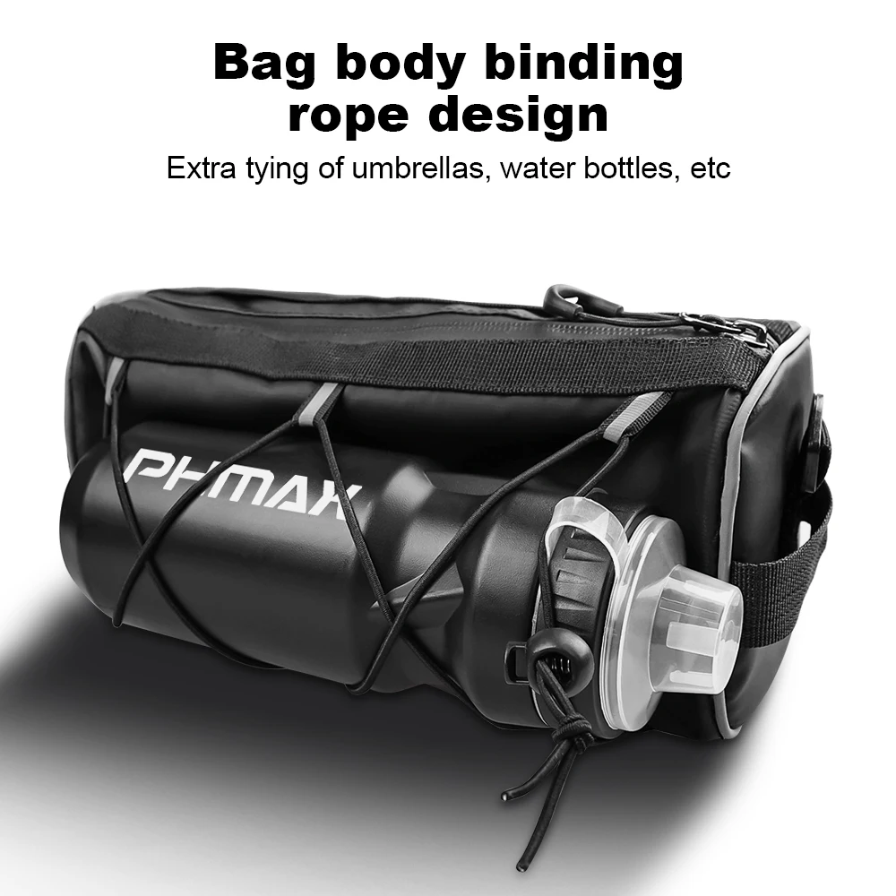 PHMAX Bike 2L Bicycle Front Bag High Capacity Splashproof Portable Cycling Shoulder Satchel Bags Multi-Functional Handlebar Bag