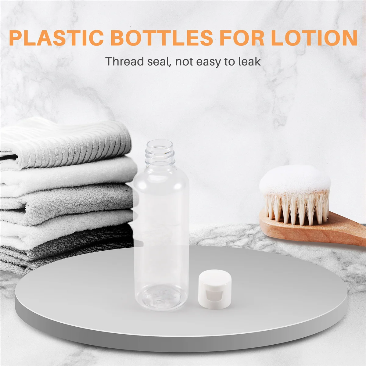 20 Pieces 100ml Plastic shampoo bottles Plastic Bottles for Travel Container for Cosmetics Lotion