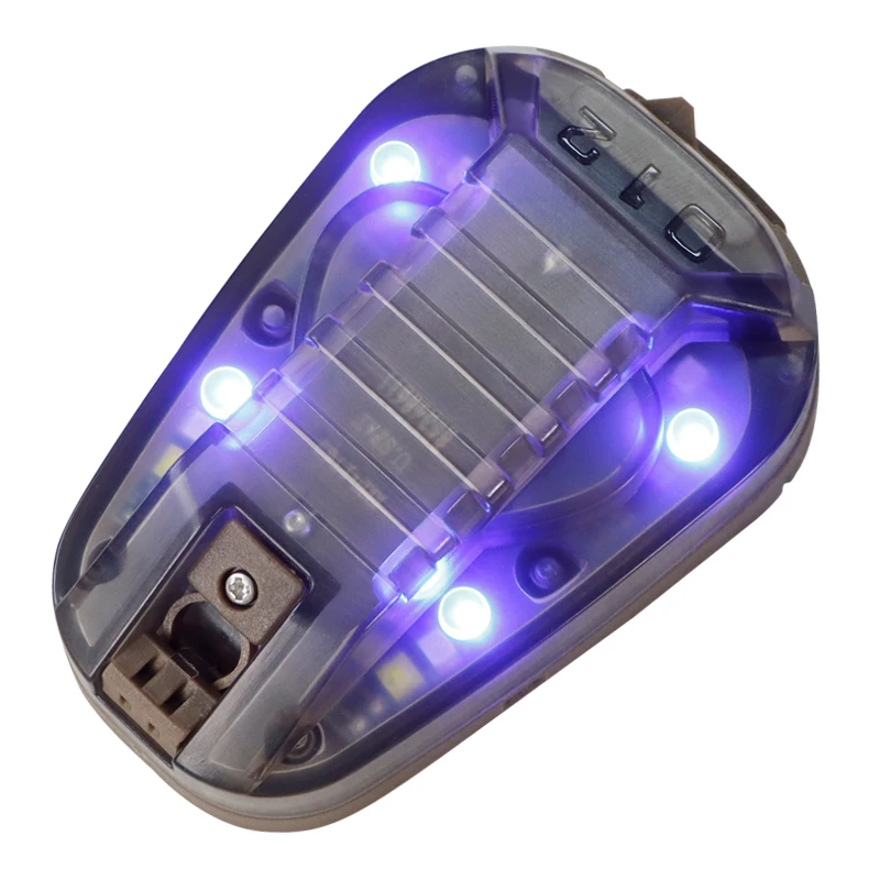Sport Helm Licht Strobe Outdoor Wandern Jagd Überleben Sicherheit Signal Flash LAMPE Wasserdichte Taktische Helm Marienkäfer Licht