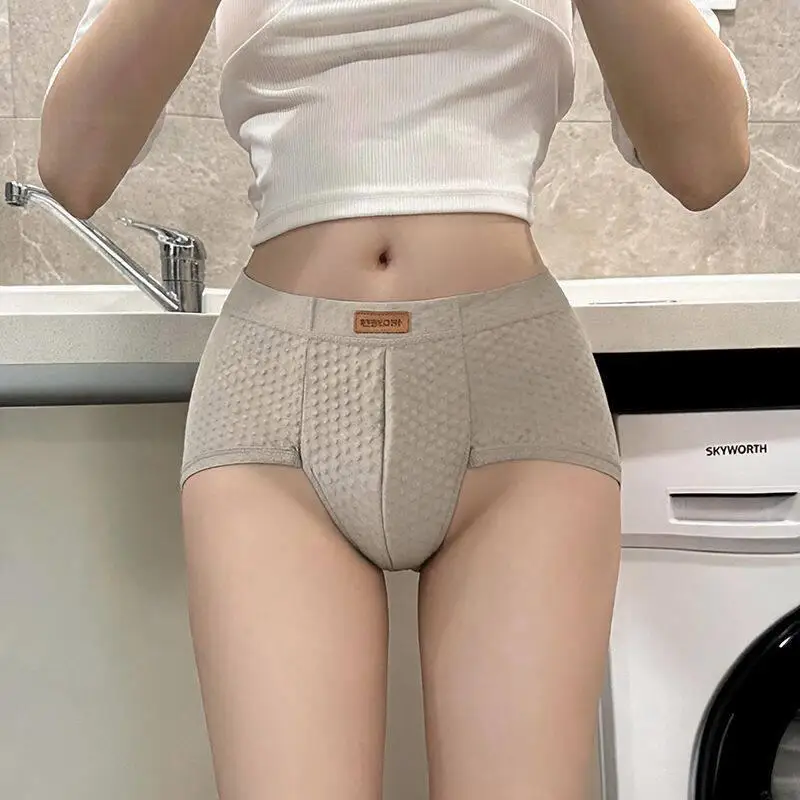 New 2026 Men's Ice Silk Underwear Ultra-Thin Mesh Breathable  Shorts Quick-Dry Cool Comfortable Mid-Waist Briefs