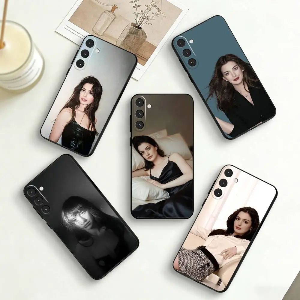 A-Actor A-Anne Jacqueline Hathaway    Phone Case For Samsung Galaxy A73,A72,A71,A70,A53,A52,A51,Others Soft Black Cover