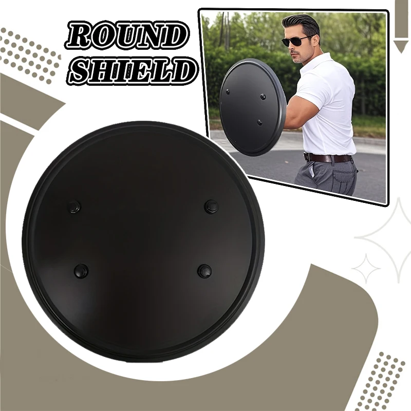 

1pc Training Aluminum Round Shield - Black, Durable & Lightweight, Ideal for & Fitness, Self Gear | Modern Self | Durable Shield