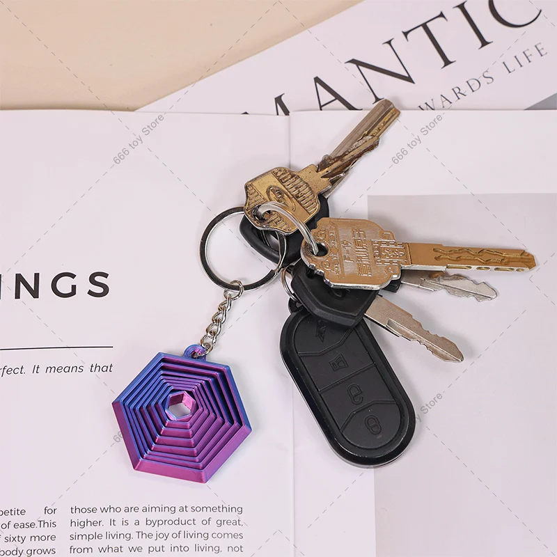 3D Printed Hexagonal Finger Spinner Fidget Toy Stress Relief Screw Toys