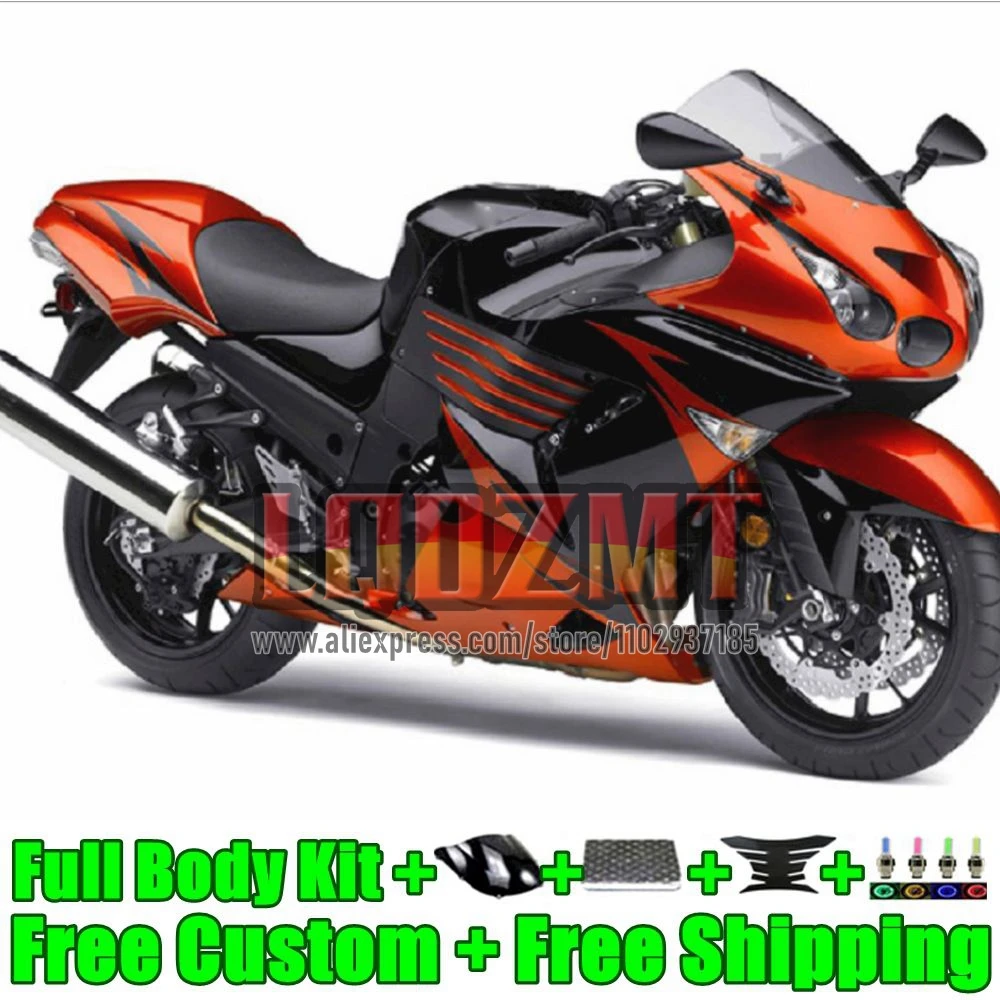 Frame For KAWASAKI NINJA orange stock ZZR-1400 ZZR1400 2012 2013 2014 2015 2016 2017 62No.88 ZX ZZR 1400 12 13 14 15 16 Fairing