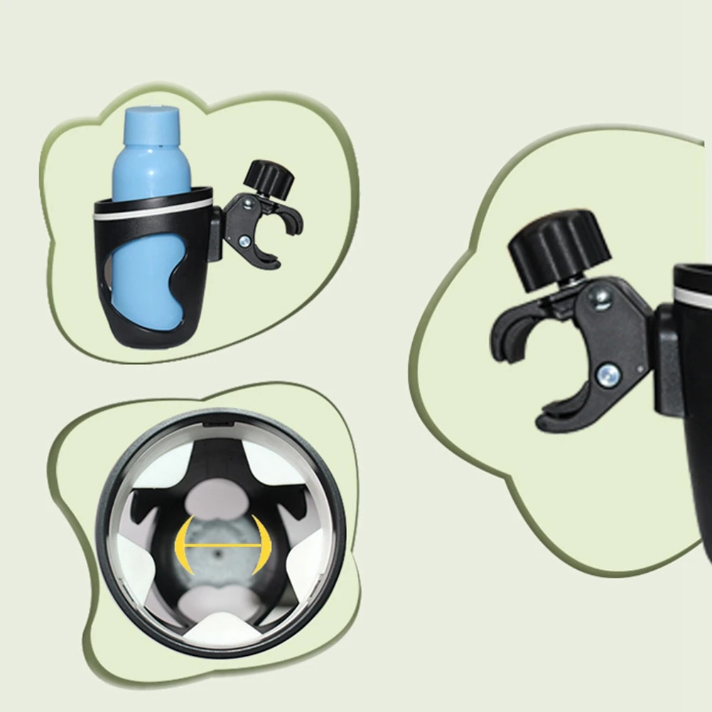 

Multifunctional Cup Holder Stroller Baby Buggy Bottle Rack Adjustable Clip Plastic Safe Environmental Friendly Lightweight