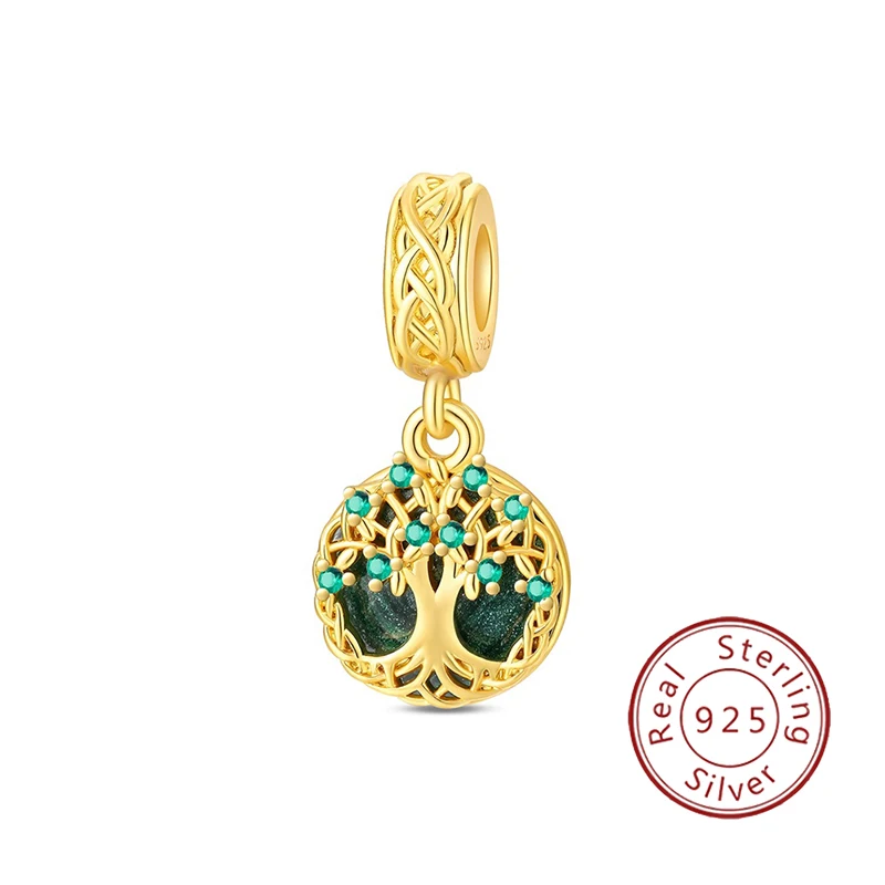 New 925 sterling silver wishing tree pendant beads, suitable as original women's bracelet, gift, DIY exquisite jewelry