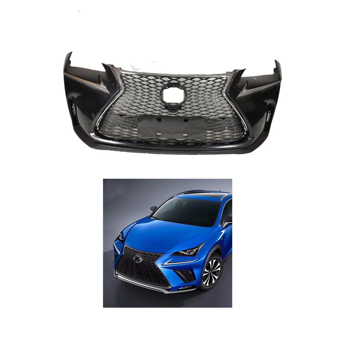 Lexus NX 300h Zubehör F Sport Front stoßstange mit Kühlergrill Für 2015-2017 Lexus NX200 NX200t 300h Upgrade NX Body Kit