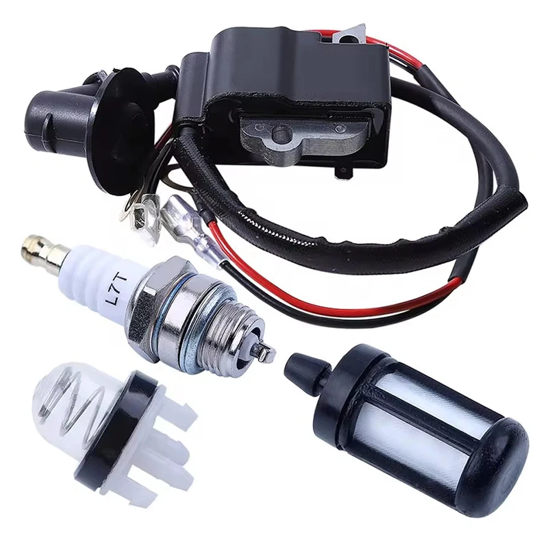 42381301A Ignition Coil Spark Plug Kit Primer Bulb Fuel Filter For Stihl TS400 TS410 TS420 Cut Off Saw 42384001301 42384001307