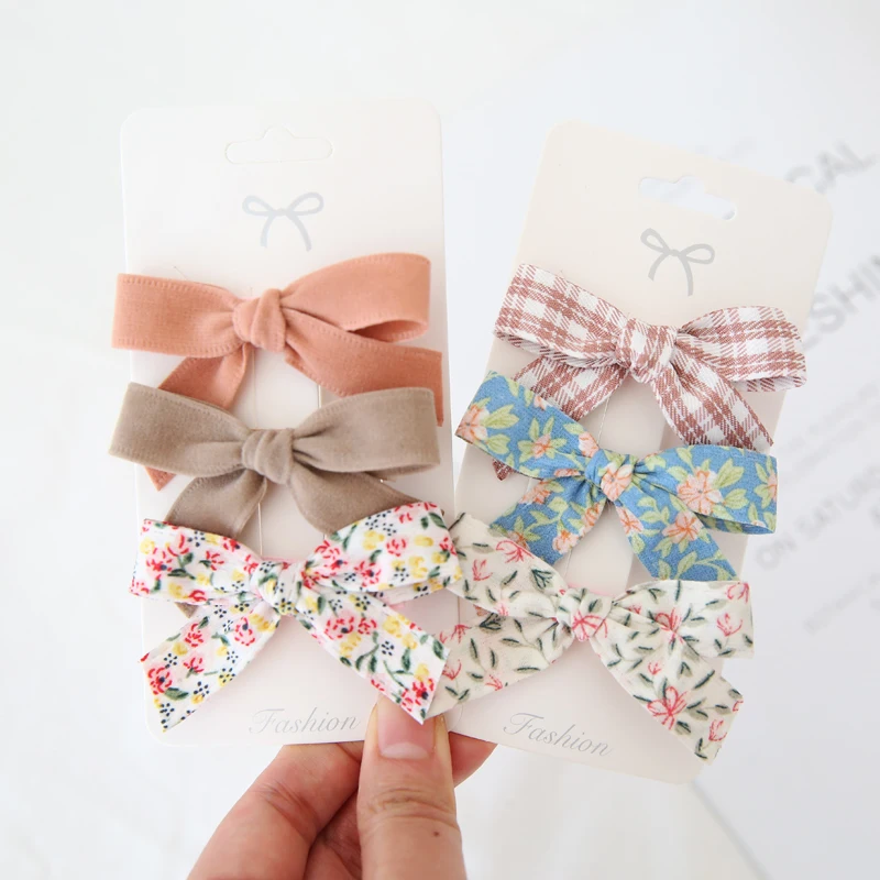 3Pcs/Lot Children\'s Headwear Hair Accessories Clip Bows For Girls