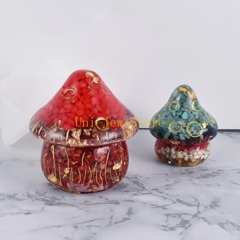 40GB الراتنج الايبوكسي DIY الايبوكسي الفطر الصغير زخرفة قالب من السيليكون صنع المجوهرات #4