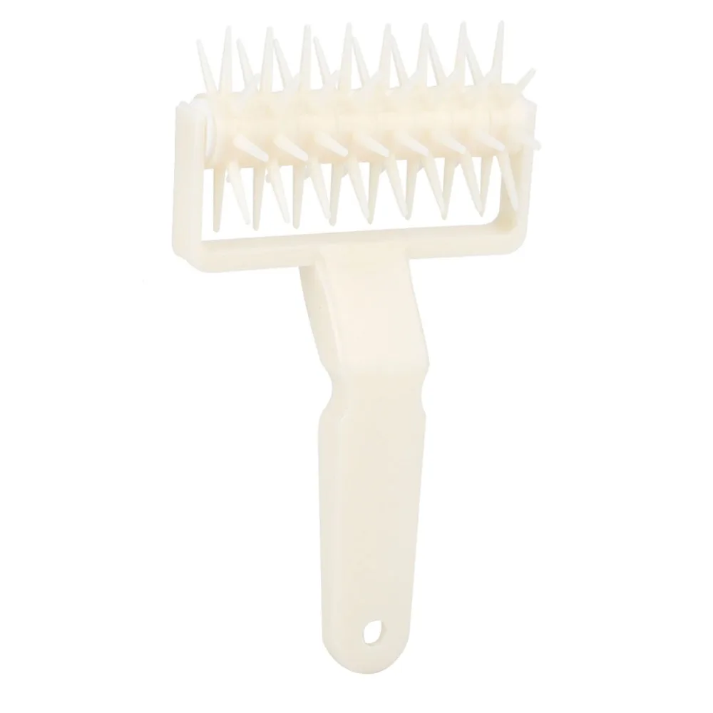 PP Pizza Dough Docker Spiked Rolling Head Needle Wheels Dough Needle Roller Hanging Hole Dough Bubble Killer Dough Roller