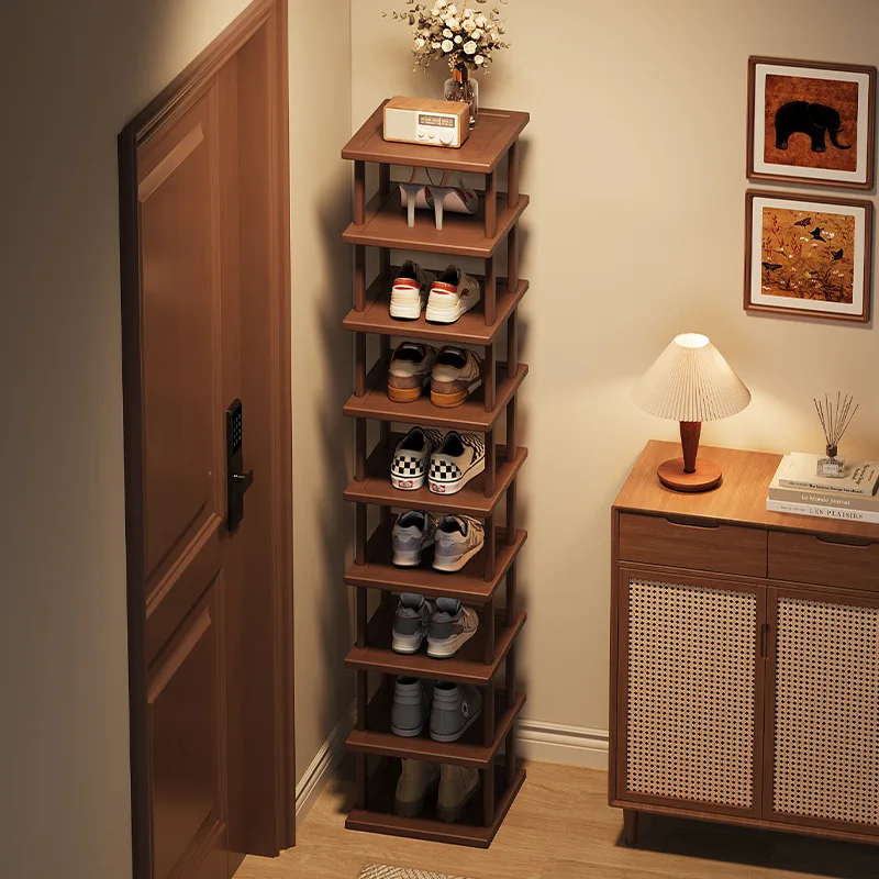 

Modern Doorway Shoe Rack Home Use Small Narrow Multi-Layer Simple Entryway Storage Economical Shoe Cabinet