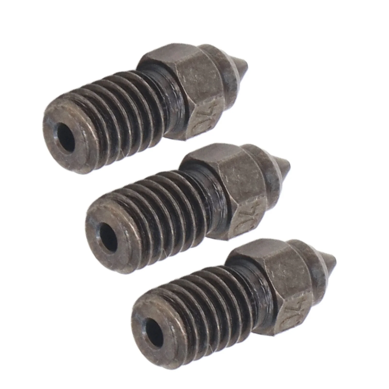 3Pcs Hardened Steel Nozzle 1.75mm 0.4mm High Speed Single Hole for Ender 3 V3 Se 3D Printer Parts Accessories
