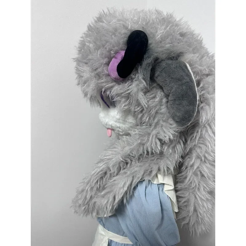 Handmade Kigurumi Cute Woolly Sheep Lamb Mask Cosplay Performance Props Gift